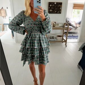 Marea Grace Ruffle Dress - Jade - Size M NWT